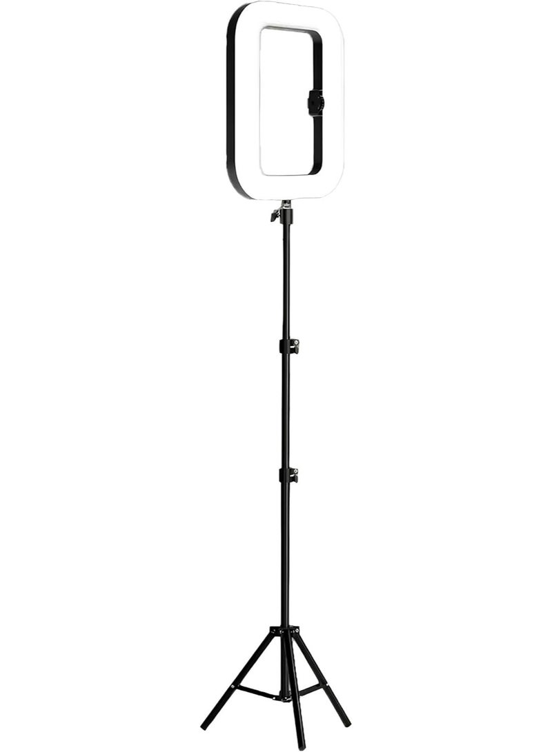 NeePho MJ-28 RGB Square Ring Light – Tri-Color with HSI Technology, 360° Rotation, Soft Flicker-Free Lighting for Photography, Makeup, Live Streaming & Content Creation - Image 4