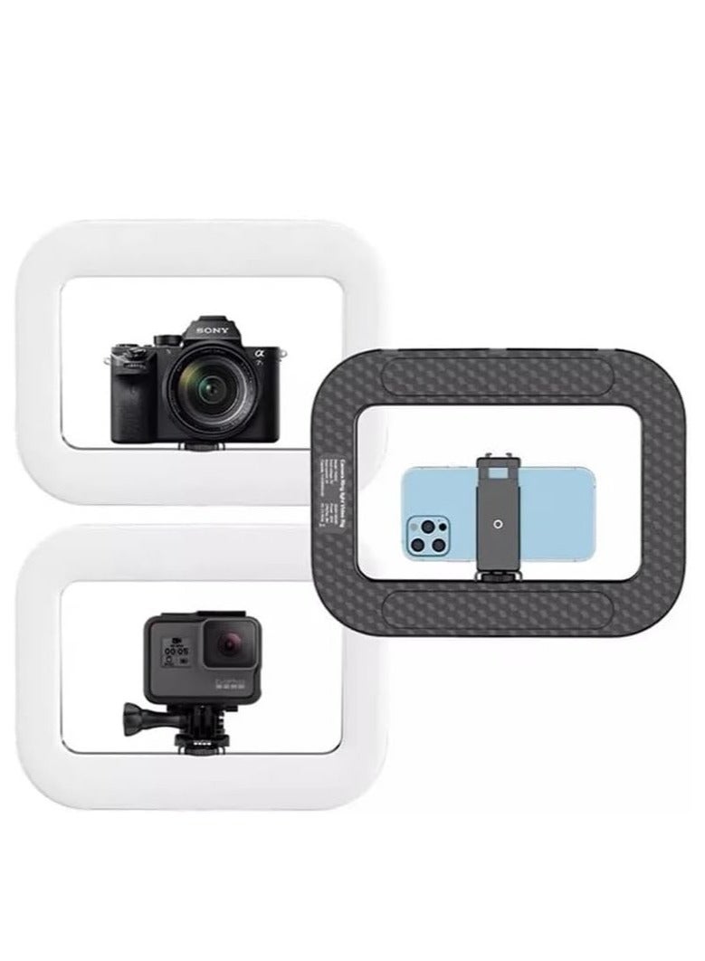 NeePho MJ-28 RGB Square Ring Light – Tri-Color with HSI Technology, 360° Rotation, Soft Flicker-Free Lighting for Photography, Makeup, Live Streaming & Content Creation - Image 2