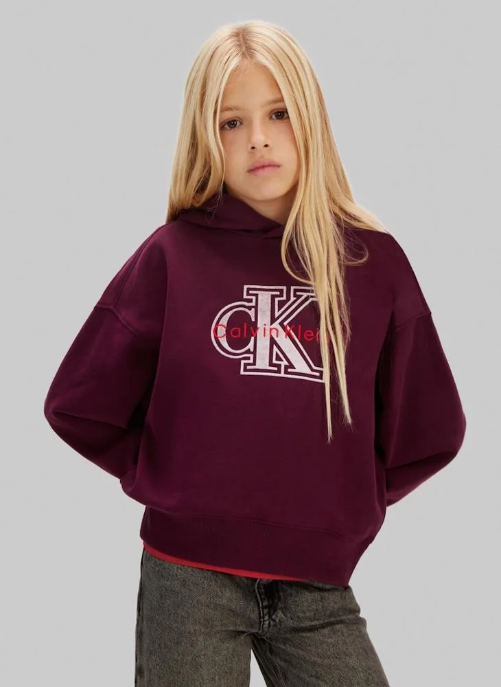 Calvin Klein Jeans Youth Graphic Pullover Hoodie