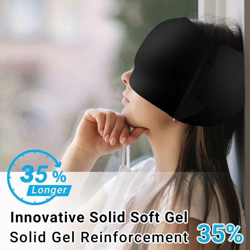 Migraine Pain Relief and Cold Treatment Cap, Ice Cap, Ice Bag Mask for Headache, Sinus, Tension and Stress Relief - Image 3