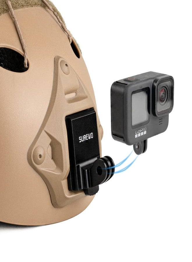 SUREWO Aluminum NVG Mount Compatible with GoPro Hero 13/12/11/10/9/8/7/6/5 Black, Tactical Helmet NVG Mount Compatible with DJI Osmo Action 5 pro/4/3/2,Insta360 ONE R/Crosstour and Most Action Cameras - Image 1
