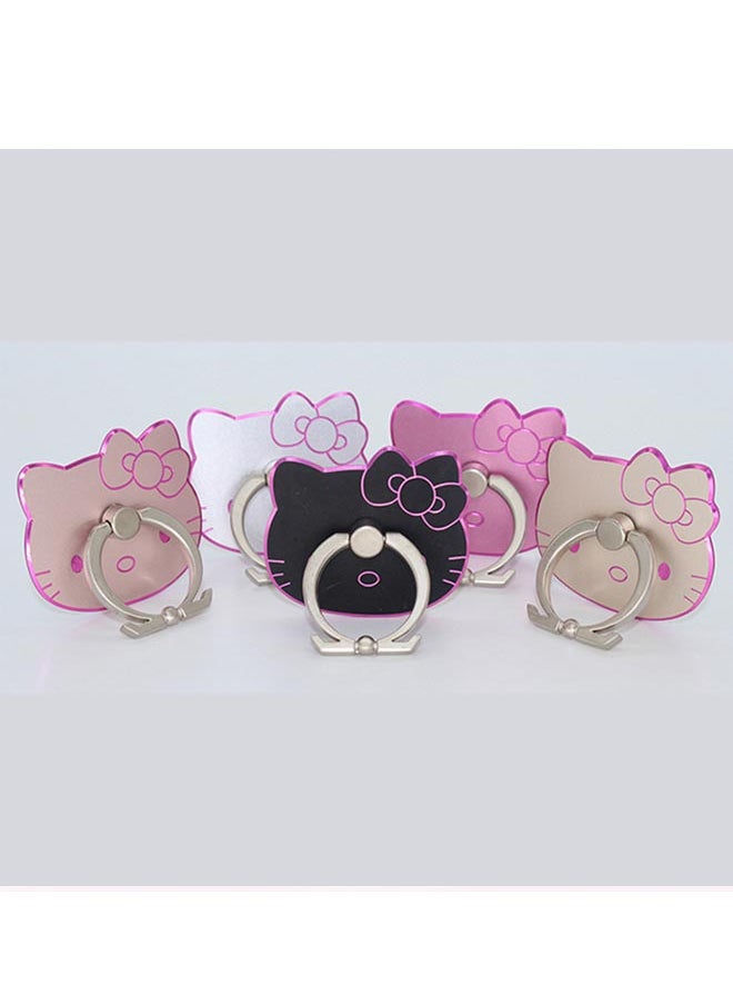 Bee Sister - 2-Pieces Creative Metal Mobile Phone Ring Desktop Folding Mobile Phone Holder Ring - Image 1