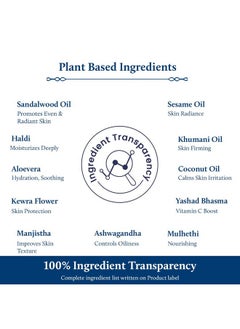 Blue Nectar Blue Nectar Skin Brightening Cream for Men for Glowing Skin Day and Night Face Cream for Men Oily Dry Combination Skin Plant Based Moisturizer  - Image 4