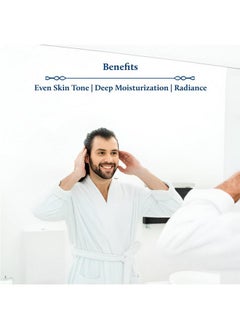 Blue Nectar Blue Nectar Skin Brightening Cream for Men for Glowing Skin Day and Night Face Cream for Men Oily Dry Combination Skin Plant Based Moisturizer  - Image 3