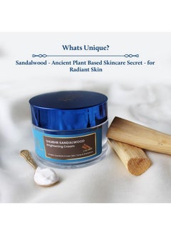 Blue Nectar Blue Nectar Skin Brightening Cream for Men for Glowing Skin Day and Night Face Cream for Men Oily Dry Combination Skin Plant Based Moisturizer  - Image 2