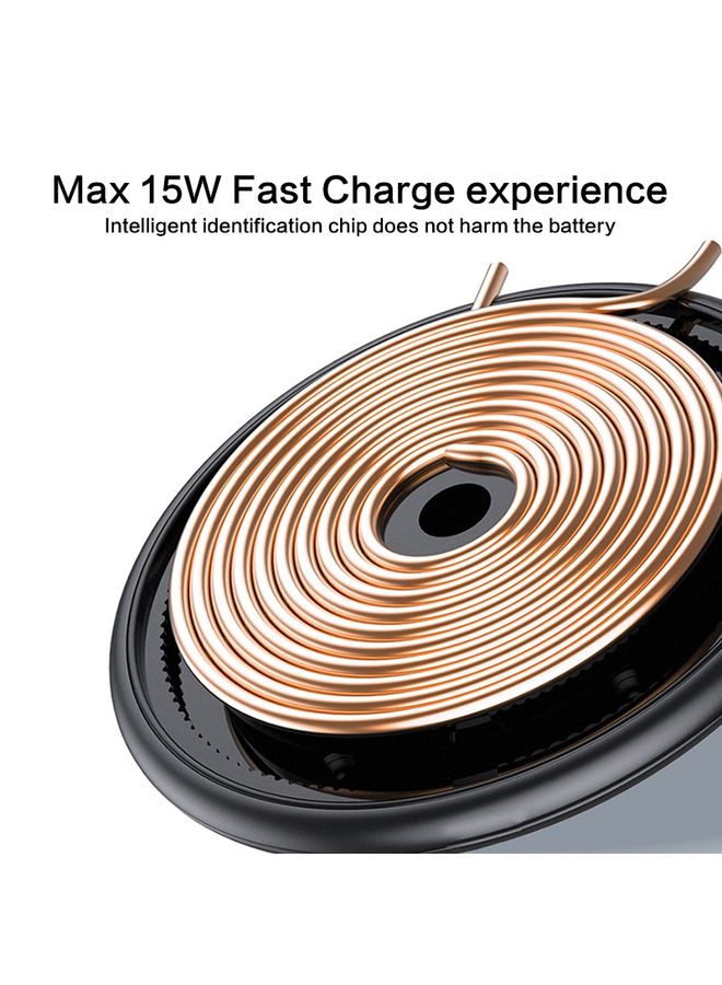 بيوينتي ZGA WX01S 15W شاحن لاسلكي سطح المكتب (أبيض) - Image 4