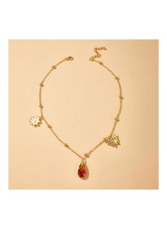 Marguerite Butterfly Pendant Clavicle Necklace
