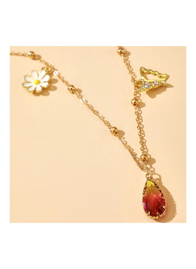 NIBEMINENT - Marguerite Butterfly Pendant Clavicle Necklace - Image 1