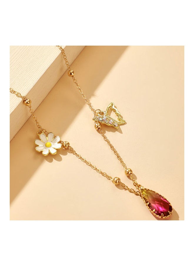 NIBEMINENT - Marguerite Butterfly Pendant Clavicle Necklace - Image 1