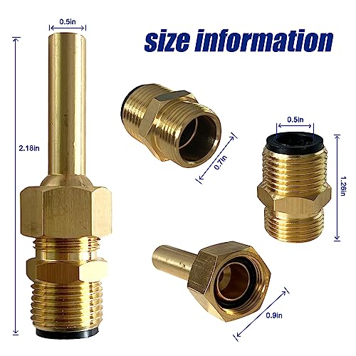 ATNVIDSG 590041 Swimming Pool Spa Brass Deck Jet Nozzle 12 NPT Zodiac Deck Jet Water Design OEM 590041 R0560400 4 Pcs - Image 3