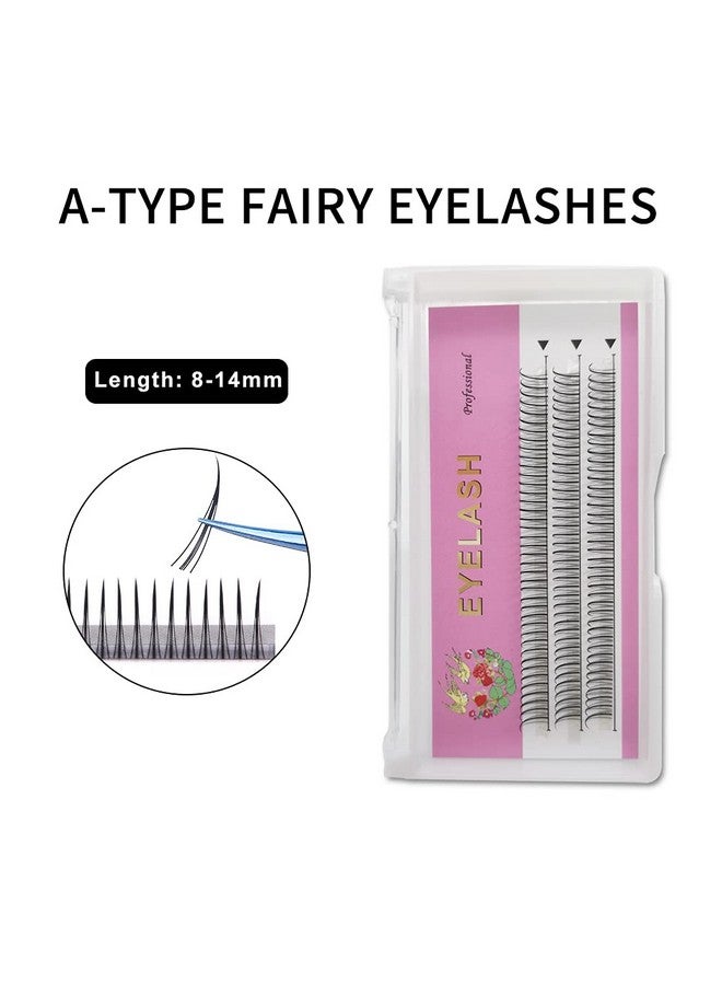 Adiya Fishtail Eyelash Extensions Mix Length Single Cluster Fans Eyelashes Fashion Fish Tail Fairy Eyelashes C Curl Super Natual Grafting Eyelash Dovetail Fly Eyelash Sharp Spikes/ A/M Type /22D Lashes - Image 2