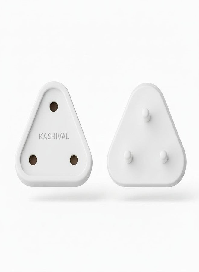 KASHIVAL Baby Safety Socket Plug Covers Child Proof Electrical Outlet Protectors for Home Safety, Durable ABS Plastic Guards for Kids Protection, Essential for Toddlers & Infants (6A Regular, 24, Piece) - Image 1
