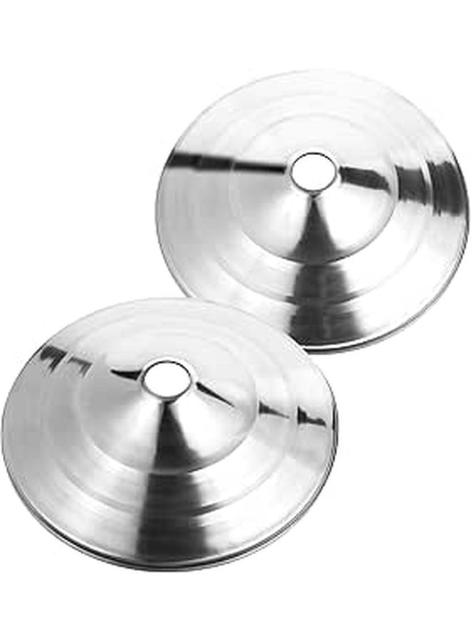 Stainless Steel Flagpole Collar 2pcs 260x32mm Outdoor Flag Pole Mount Bracket Stand for Garden Patio - Image 1