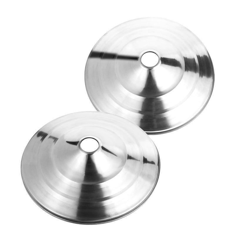 Stainless Steel Flagpole Collar 2pcs 260x32mm Outdoor Flag Pole Mount Bracket Stand for Garden Patio - Image 2