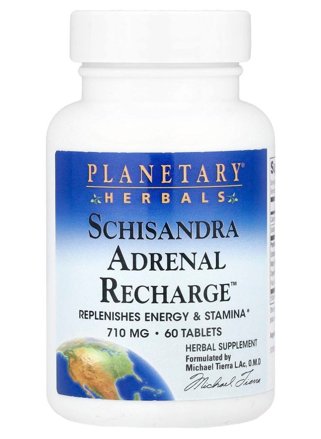 PLANETARY HERBALS Schisandra Adrenal Recharge™ 60 Tablets 