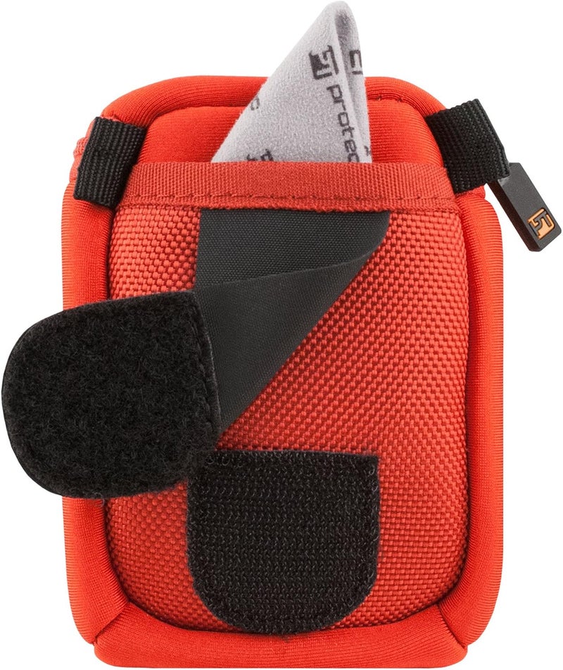 ProTec Trumpet/Small Brass Multiple (3-Piece) Neoprene Mouthpiece Pouch with Zipper Closure - Red, Model N219RX - Image 3