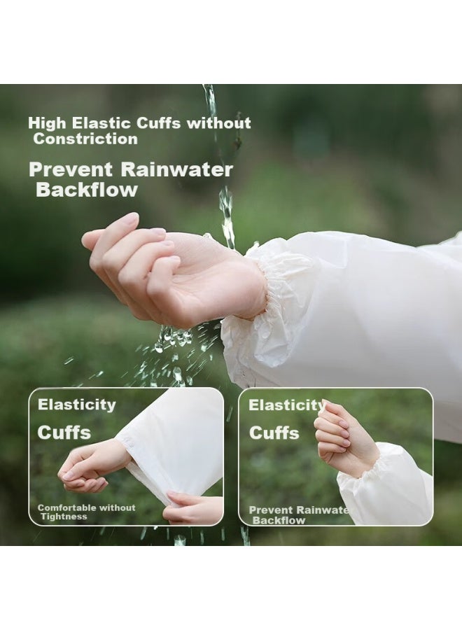 Badigao Disposable Raincoat Poncho Thickened Adult Portable Raincoat Outdoor Riding Climbing Hiking Raincoat Long Hooded - Image 2