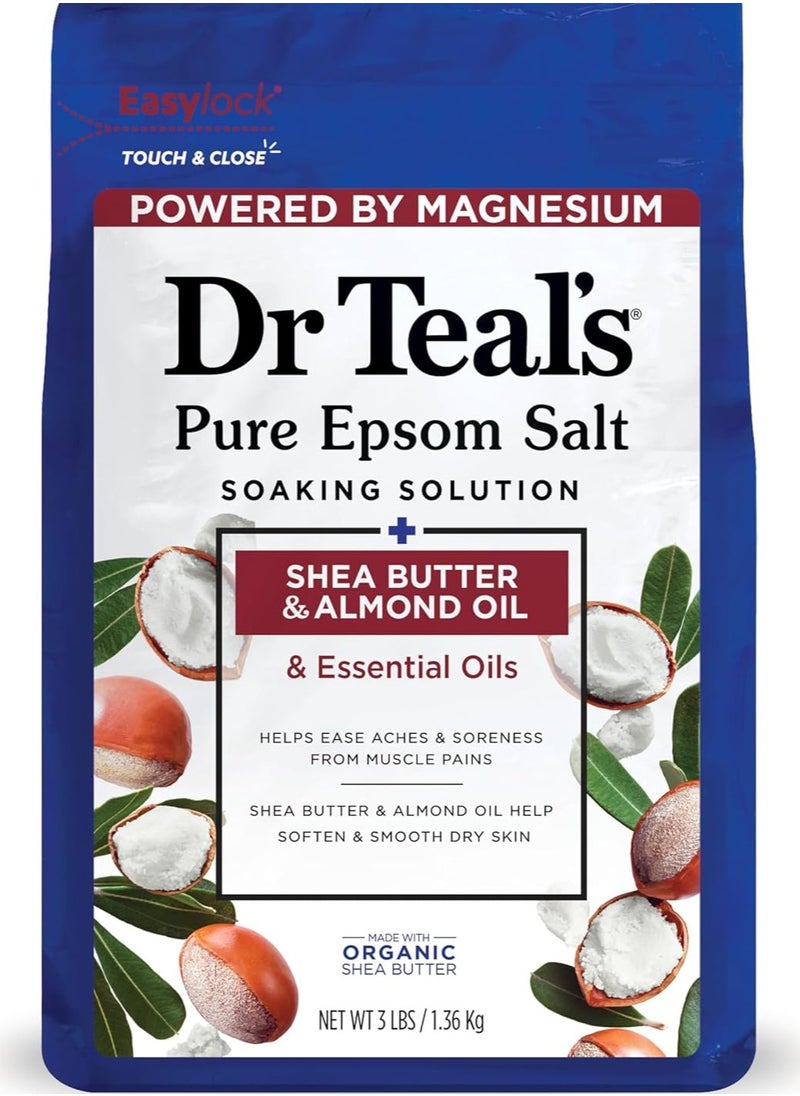 Epsom Bath Salt Shea Butter and Almond Oil 1.36Kg