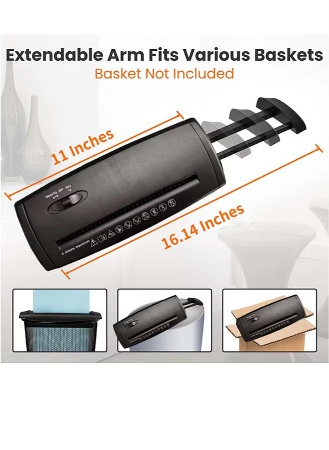 Sakulight تمزيق    آلة تقطيع الورق بدون سلة، آلة تقطيع الورق ذات 5 أوراق للاستخدام المنزلي - Image 4