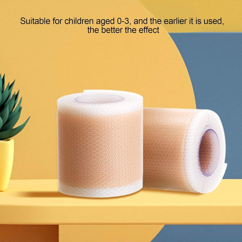 كلاراكو لاصقة تصحيح انحراف الأذن للأطفال، مصحح تجميلي للأذن من السيليكون، مصححات تجميلية لأذن الأطفال حديثي الولادة، ملصقات لاصقة للأذن البارزة للأطفال الرضع، شريط لاصق من جل السيليكون للأذن للأطفال 4 سم × 50 سم - Image 5