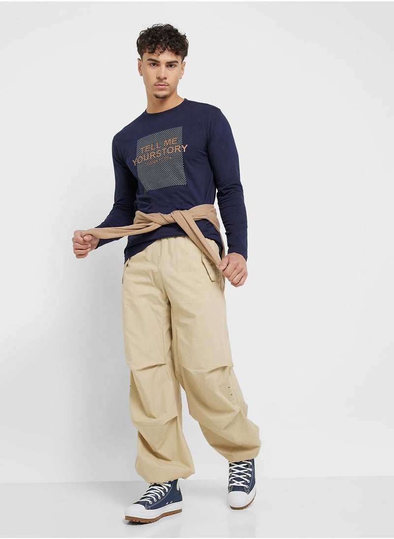 Seventy Five Basics Graphic Long Sleeve T-Shirt  - Image 4