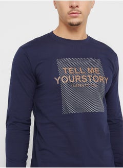 Seventy Five Basics Graphic Long Sleeve T-Shirt  - Image 3