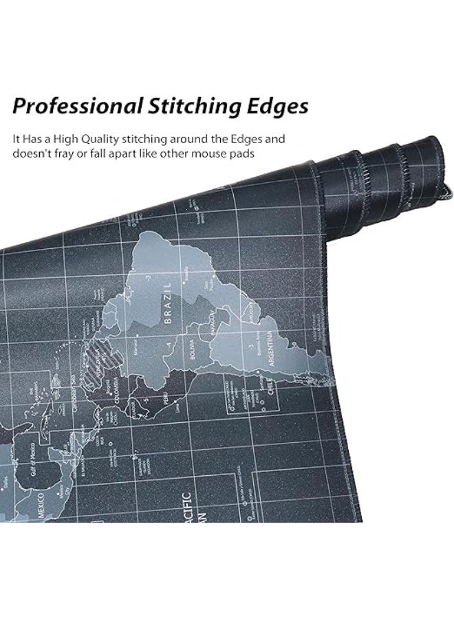 ماوس باد ألعاب كبيرة XL (70×30 سم) - قاعدة مكتب بتصميم خريطة، مقاومة للماء، وسطح ناعم للمحترفين - Image 1