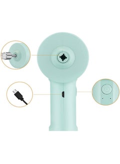 Generic portable electric egg  beater cordless handheld mixer, 3-speed adjustable lightweight USB rechargeable hand Mixer stainless steel egg whisk with double egg sticks for kitchen baking and ooking green  - Image 5