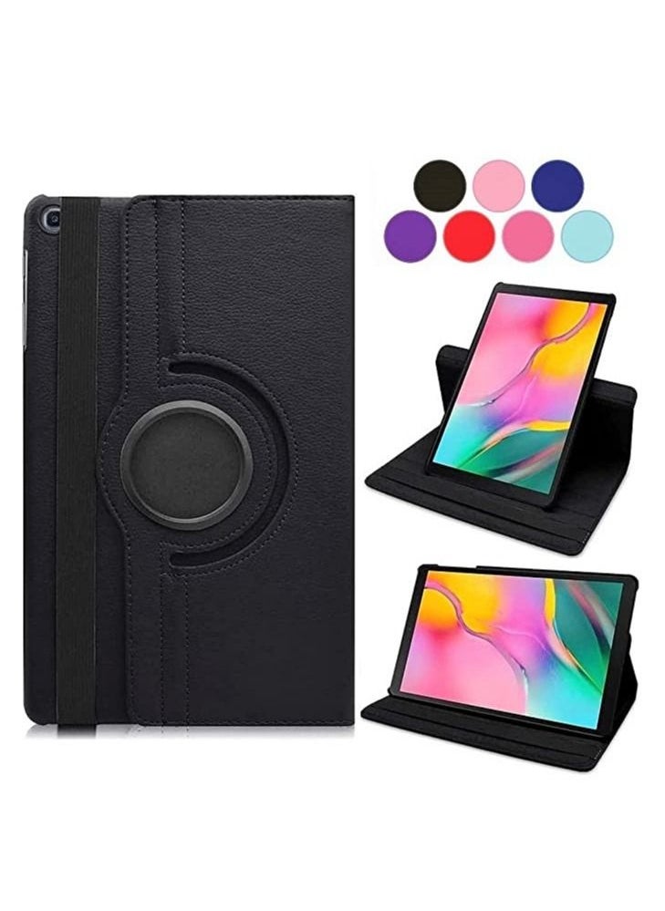 ELTRAZONE - Samsung Galaxy Tab A7 10.4 2020 Case - 360 Degree Rotating Stand [Auto Sleep/Wake] Folio Leather Smart Cover Case for Samsung Tab A7 10.4 2020 Tablet [SM-T500/T505/T505N/T507](Black) - Image 1
