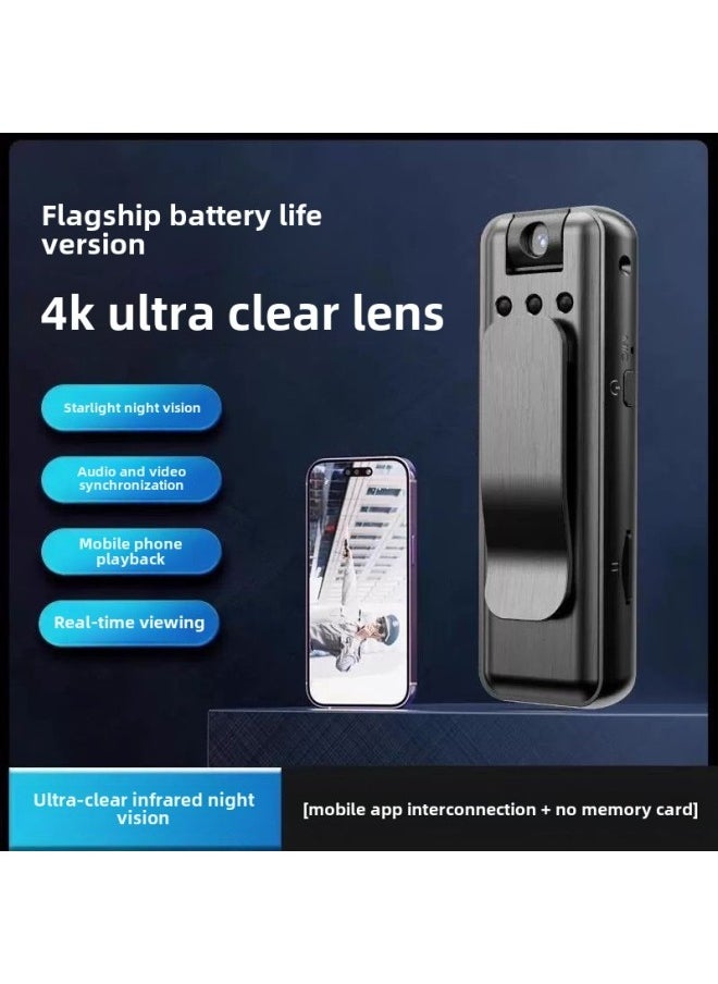 Generic - Life Recorder Recording Video Pen Anti-shake DV Digital HD Portable Riding Professional Sports Camera Monitoring-Color:Upgraded Lens Flagship Version [wifi Mobile Phone Direct + Ultra-clear Night Vision]-Capacity:+128g Card - Image 1