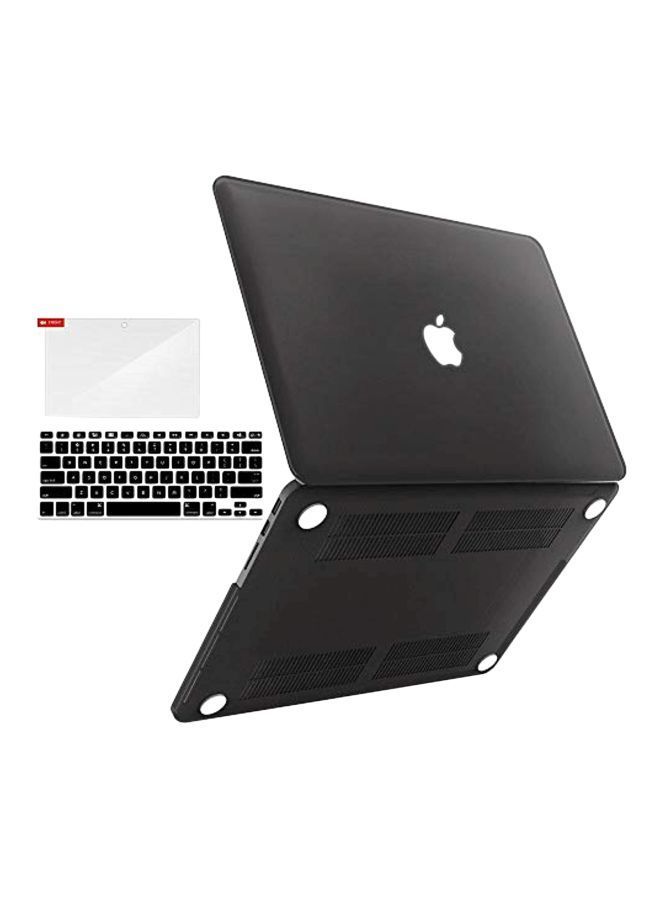 NIBEMINENT Hard Case Cover With Out CD Drive For Apple MacBook Pro 13.3-Inch Black - Image 1