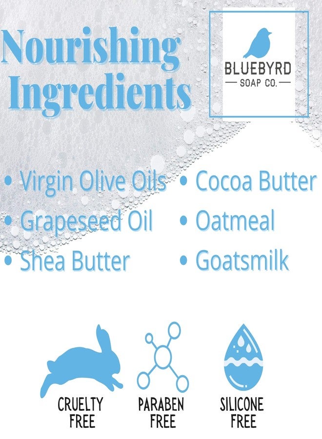 BLUEBYRD SOAP CO. BLUEBYRD Orange & Clove Large Exfoliating Soap Bars, 100% Vegan Cold Press, Premium Scented Essential Oils, Natural Cleansing Body Scrub for Men or Women w/ Oatmeal, Olive, & Shea Butter, 8.6oz - Image 3