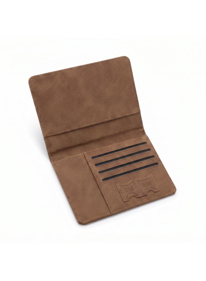 Premium Travel Wallet & Passport Holder with Elastic Band | Water-Resistant Organizer with 4 Card Slots & 2 SIM Pockets - Image 5