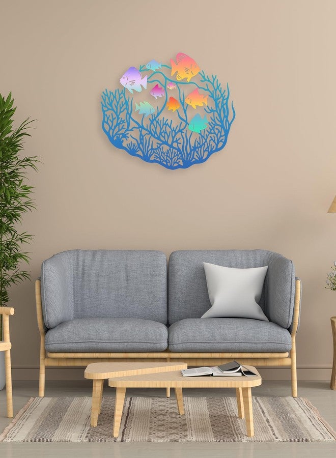 RESACO Metal Fish Wall Decor Nautical Coral Room Art Underwater Scene Design for Coastal Themed Interiors Beach House Nautical Decor - Image 5