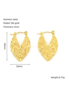 Luxuria Luxury Geometric Distinctive Earrings From Germany Vintage Hoop Earrings Waterproof Boho Tight Earrings  - Image 3