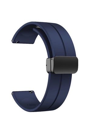 20mm Silicone Strap With Magnetic Folding Buckle  For Oraimo OSW16- Smart Watch Blue - pzsku/Z2A83DE783BF71F57590FZ/45/_/1689172547/def4a57a-691f-43e9-9149-ee0219e0c23b