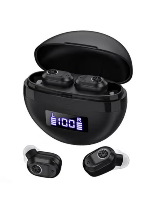 ج الروح مساعدات سمعية قابلة لإعادة الشحن لكبار السن مع خاصية إلغاء الضوضاء والتحكم في مستوى الصوت، مضخم سمع للبالغين الذين يعانون من فقدان السمع، مساعدات سمعية رقمية داخل الأذن مع علبة شحن - Image 1