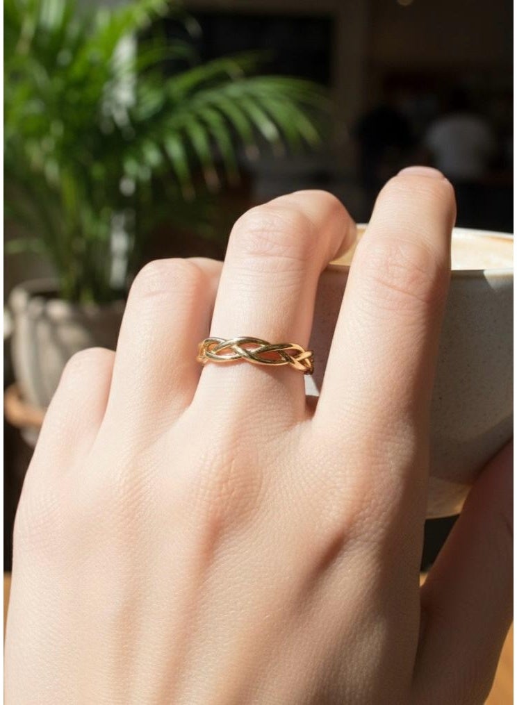 Ruby Art Gold 18K Pure Gold Women’s Ring - Premium Finish & Elegant Style - (2.56) Gram - Image 2