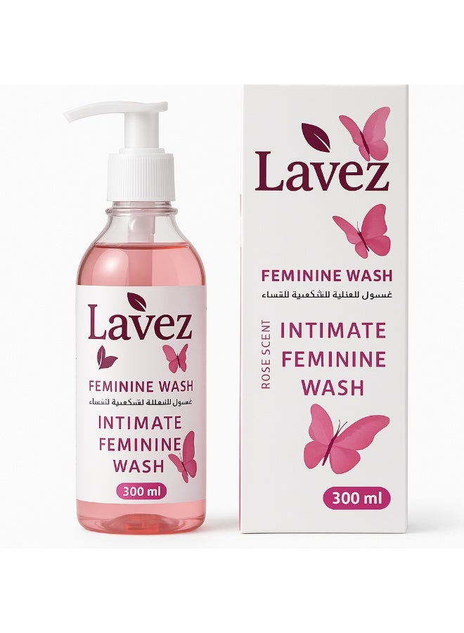 Intimate Feminine Wash – Rose Scent – Gentle Daily Care – 300 ml - Image 1