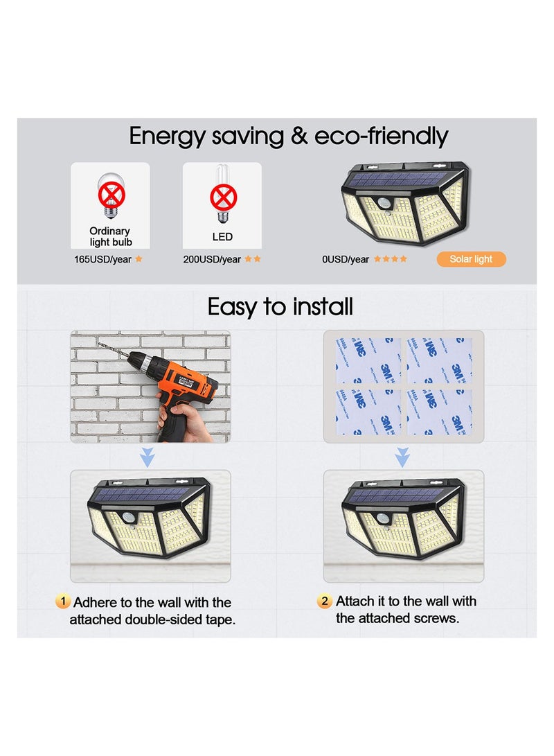 Cool Baby 2ps Solar Wall Light Outdoor Solar Garden Lights - Image 5