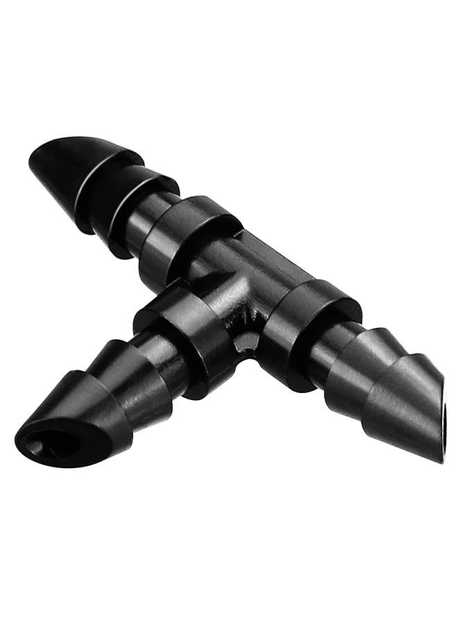 JAYEE 50 Pack Drip Irrigation 1/4” Barbed Tee Fittings, Barbed Connectors Fits Universal 1/4 Inch Drip Tubing, Irrigation Tee for Drip or Sprinkler System - Image 3