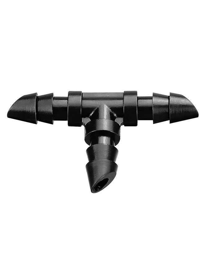 JAYEE 50 Pack Drip Irrigation 1/4” Barbed Tee Fittings, Barbed Connectors Fits Universal 1/4 Inch Drip Tubing, Irrigation Tee for Drip or Sprinkler System - Image 1