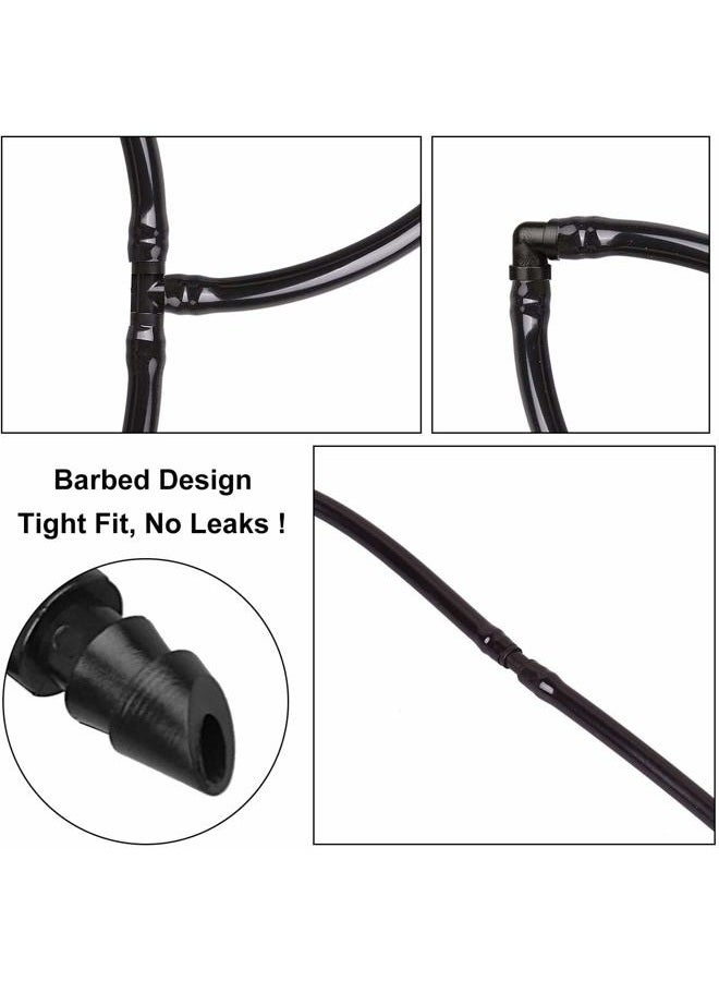 JAYEE 50 Pack Drip Irrigation 1/4” Barbed Tee Fittings, Barbed Connectors Fits Universal 1/4 Inch Drip Tubing, Irrigation Tee for Drip or Sprinkler System - Image 4