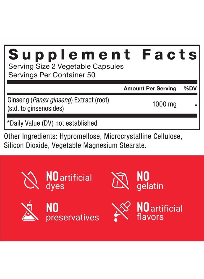 Force Factor FORCE FACTOR Panax Ginseng Adaptogenic Korean Ginseng Supplement to Support Energy, Clarity, and Well Being, Non-GMO, Vegan-Friendly, Premium Quality, 100 Capsules  - Image 5