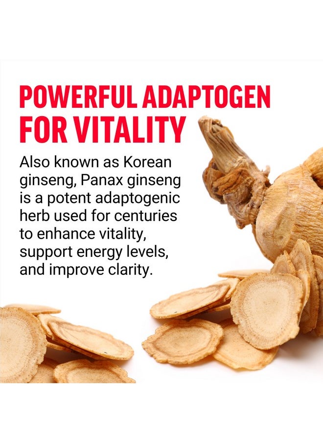 Force Factor FORCE FACTOR Panax Ginseng Adaptogenic Korean Ginseng Supplement to Support Energy, Clarity, and Well Being, Non-GMO, Vegan-Friendly, Premium Quality, 100 Capsules  - Image 3