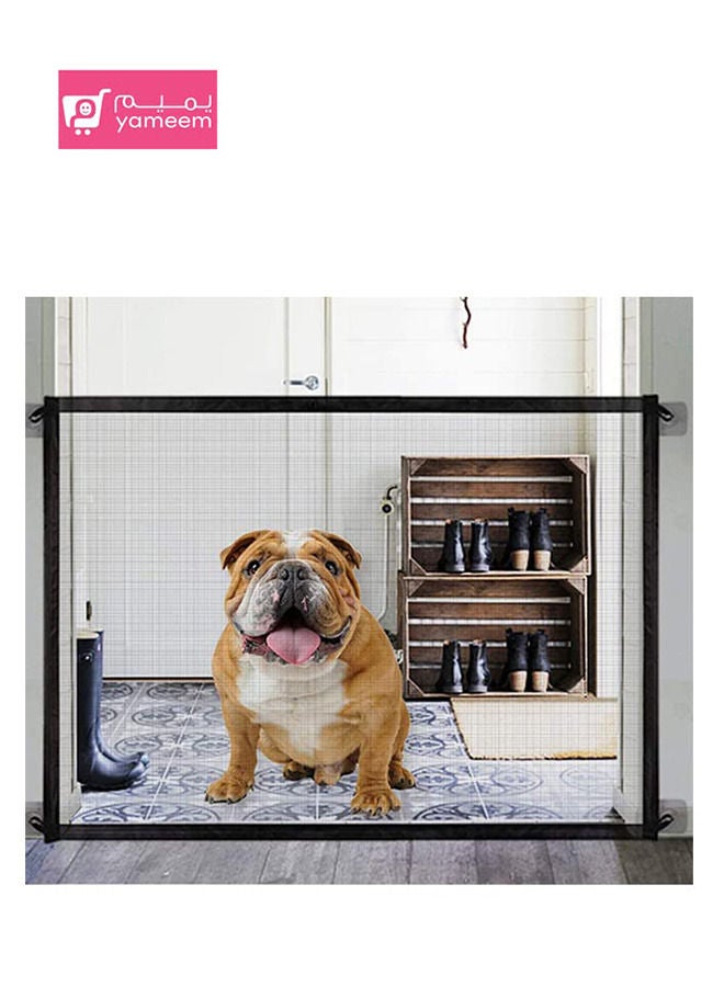 بوابة أمان شبكية قابلة للسحب للحيوانات الأليفة والرضع من أجل مداخل السلالم الداخلية والخارجية - Image 1
