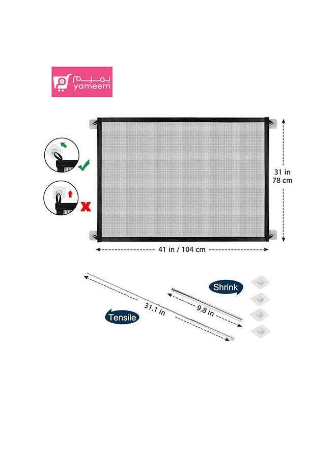 بوابة أمان شبكية قابلة للسحب للحيوانات الأليفة والرضع من أجل مداخل السلالم الداخلية والخارجية - Image 4