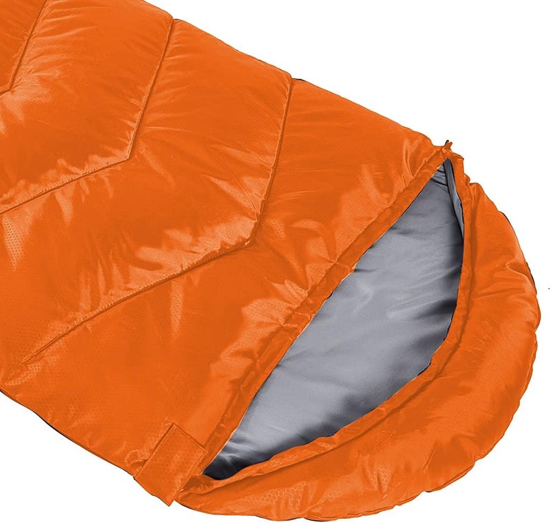 Flantree Sleeping Bag 4 Seasons Adults & Kids for Camping Hiking Trips Warm Cool Weather,Lightweight and Waterproof with Compression Bag,Indoors Outdoors Activities - Image 3