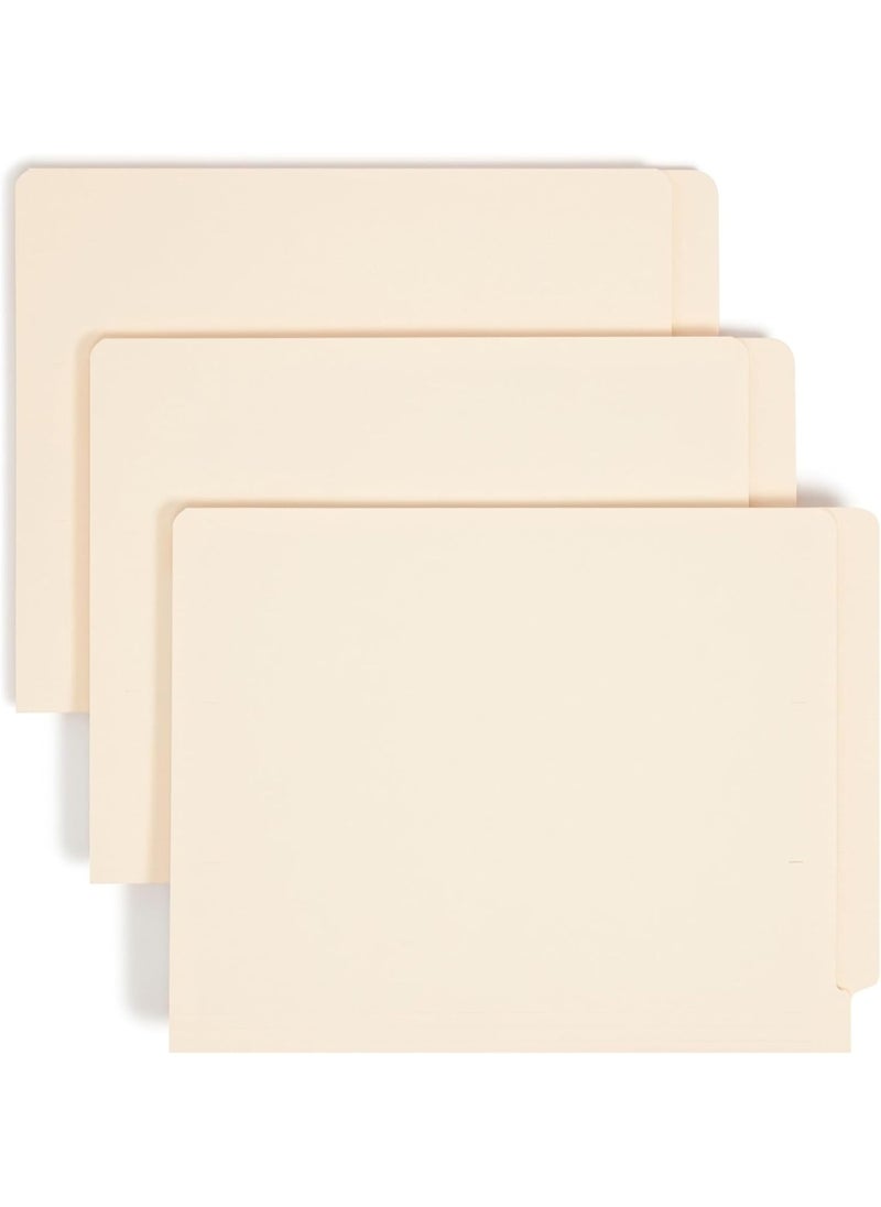 Smead Smead Shelf-Master End Tab File Folders, 50 Count, Manila, Reinforced Straight-Cut Tabs, Letter Size (24210)  - Image 1
