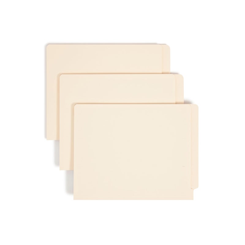Smead Shelf-Master End Tab File Folders, 50 Count, Manila, Reinforced Straight-Cut Tabs, Letter Size (24210) - Image 1